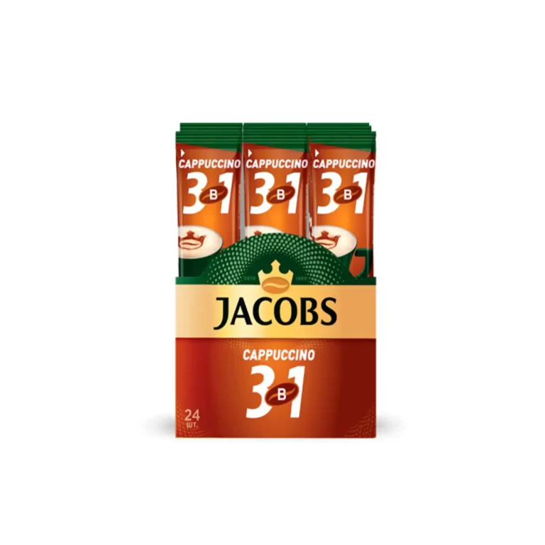 پودر کاپوچینو جاکوبز Jacobs Cappuccino بسته ۲۴ عددی